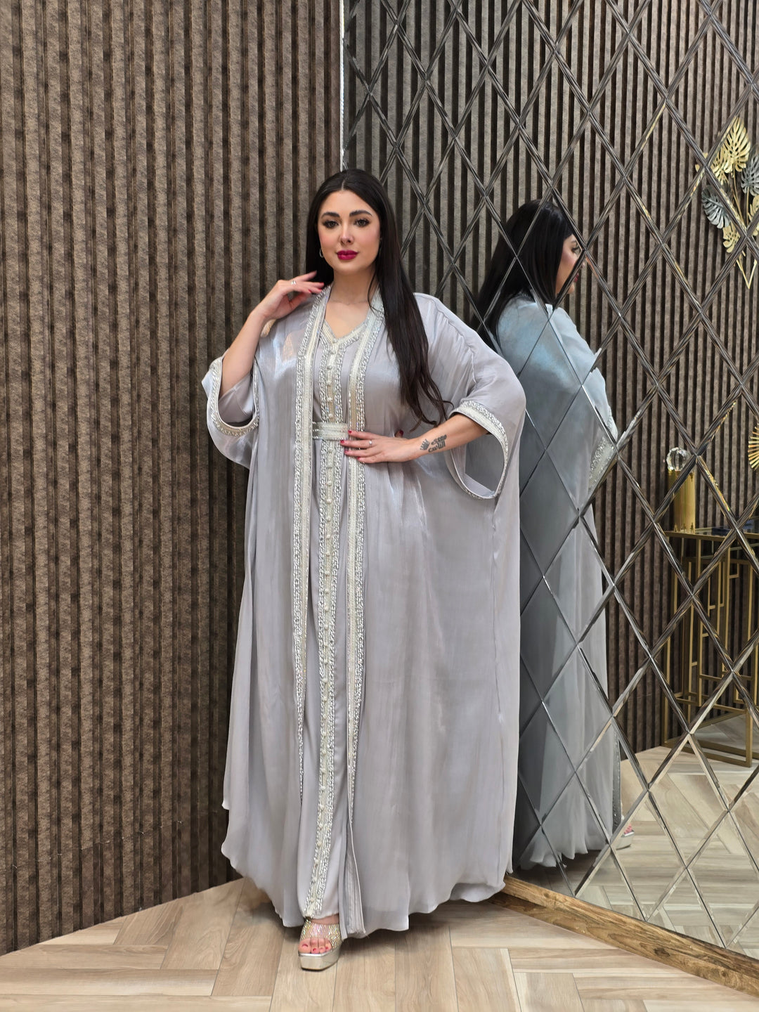 Noor Crystal Two-Piece Kaftan