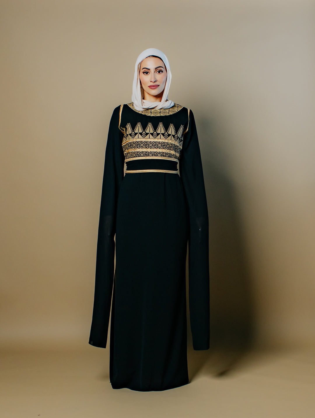 Maram Pharaonic Tatreez Embellished Dress