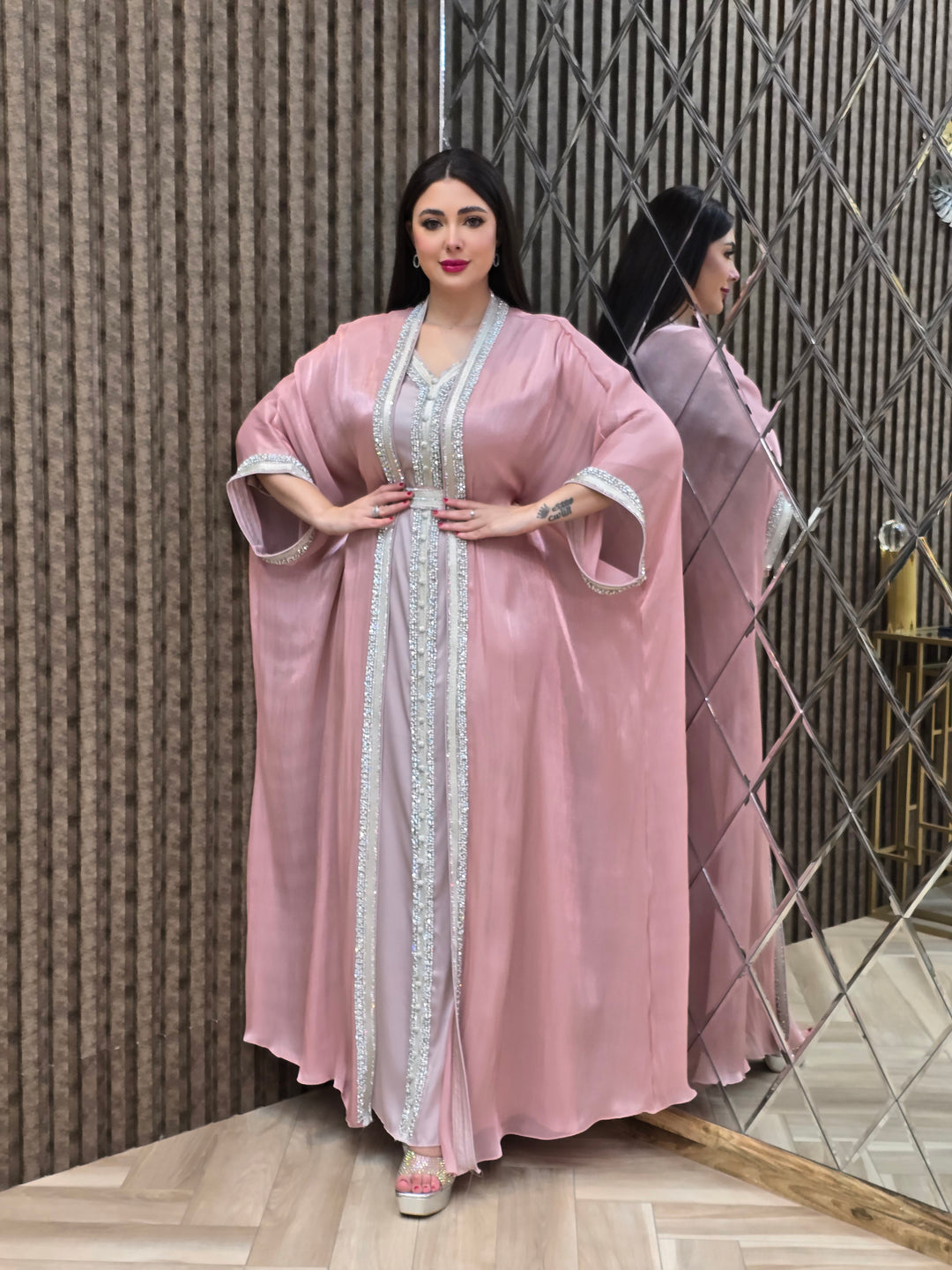 Noor Crystal Two-Piece Kaftan