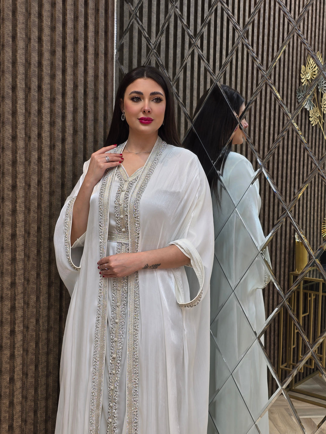 Noor Crystal Two-Piece Kaftan