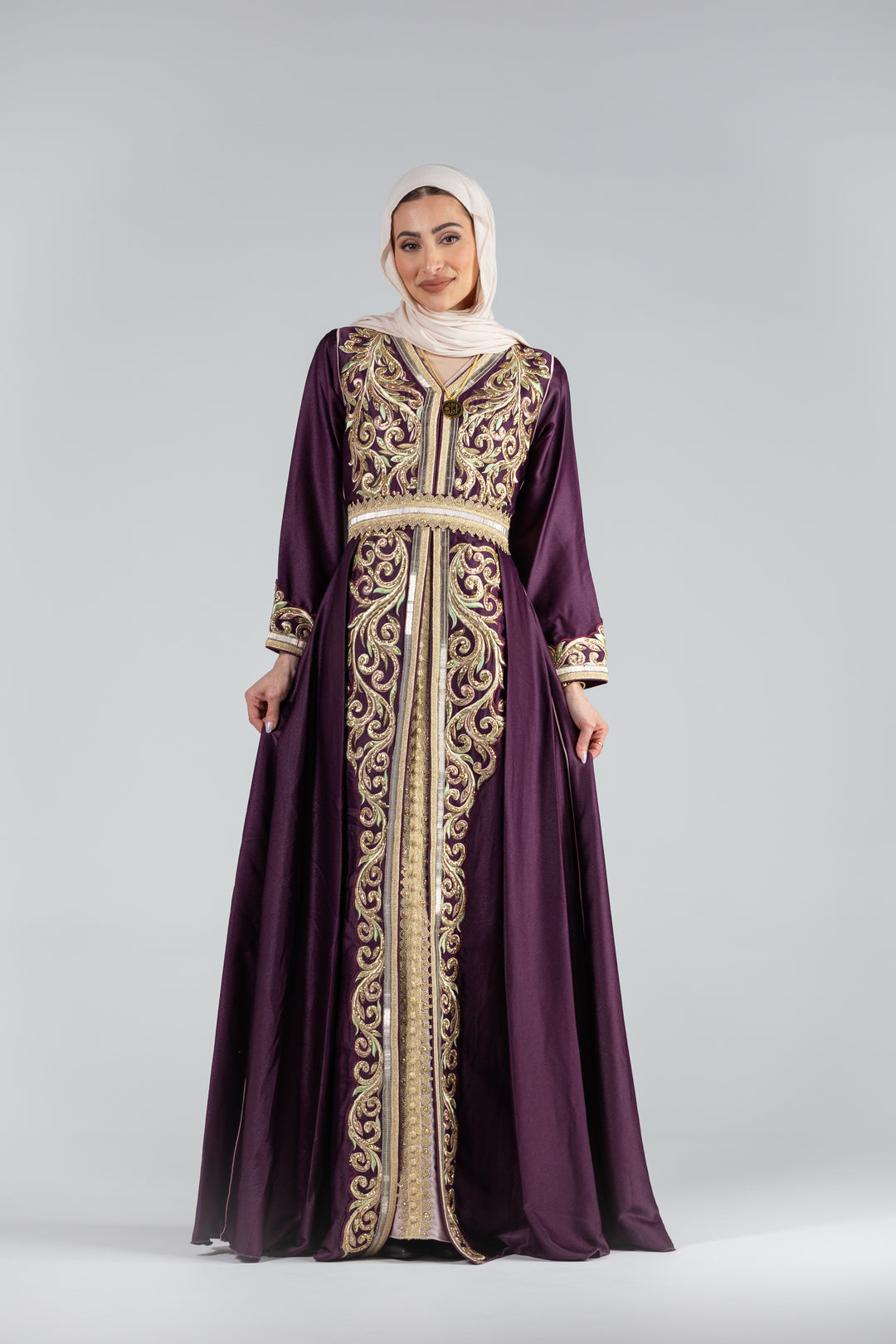 Zaina Embroidered Regal Kaftan