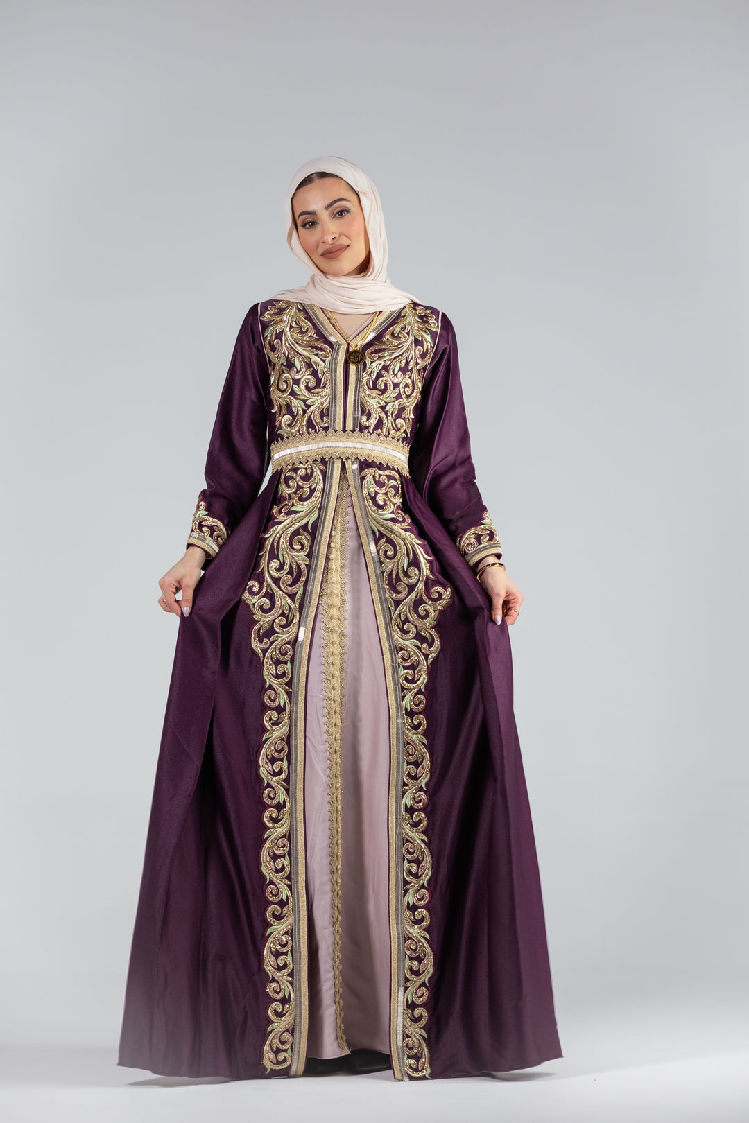 Zaina Embroidered Regal Kaftan