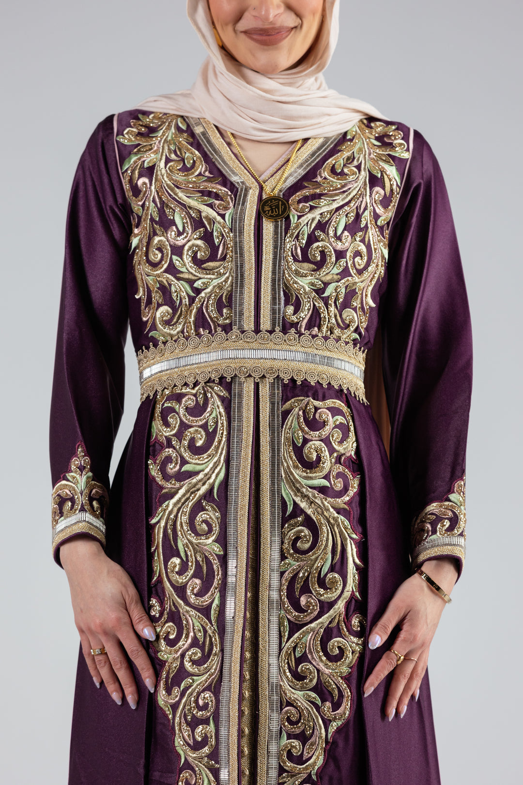 Zaina Embroidered Regal Kaftan