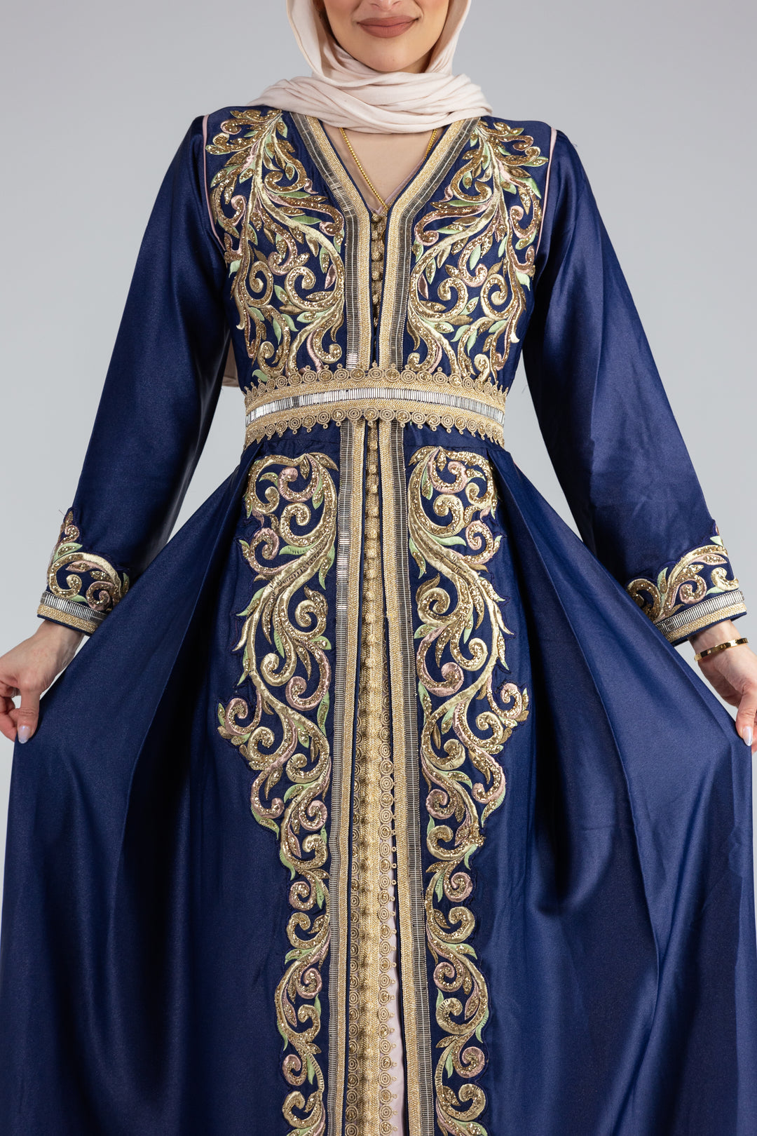 Zaina Embroidered Regal Kaftan