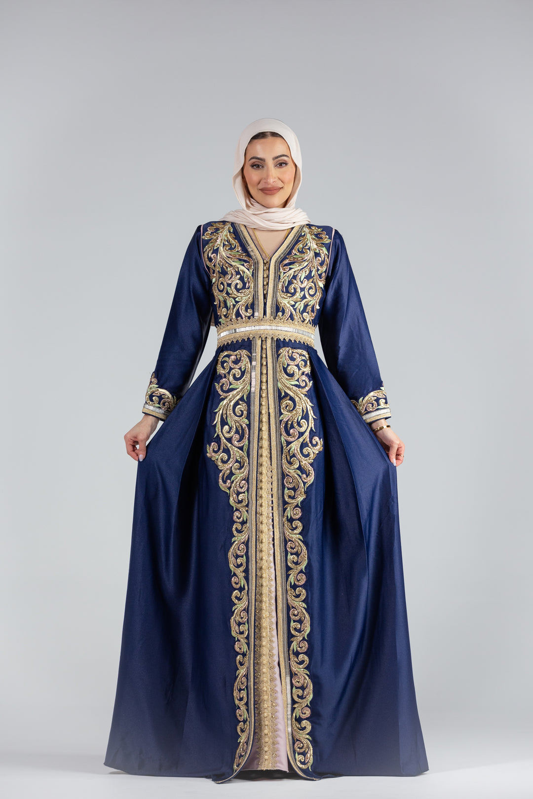 Zaina Embroidered Regal Kaftan