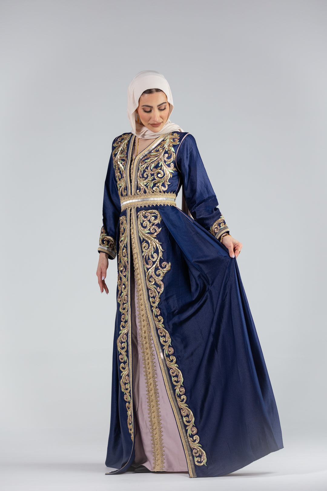 Zaina Embroidered Regal Kaftan