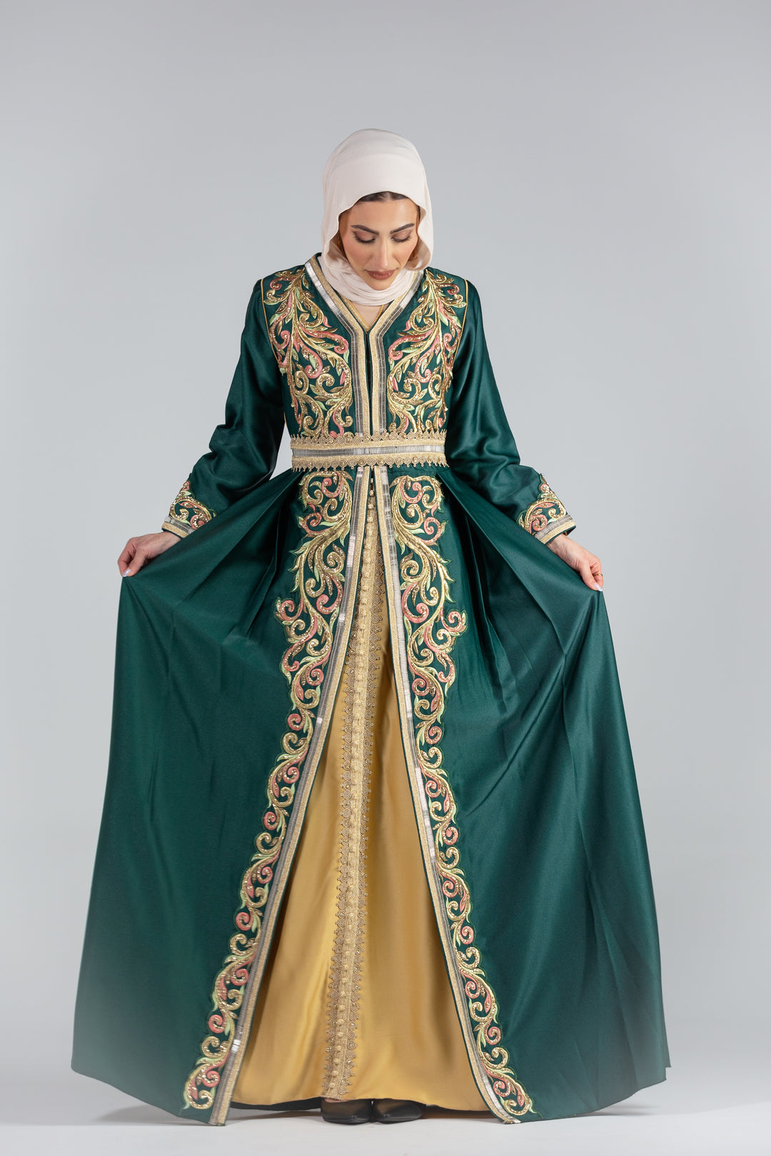 Zaina Embroidered Regal Kaftan