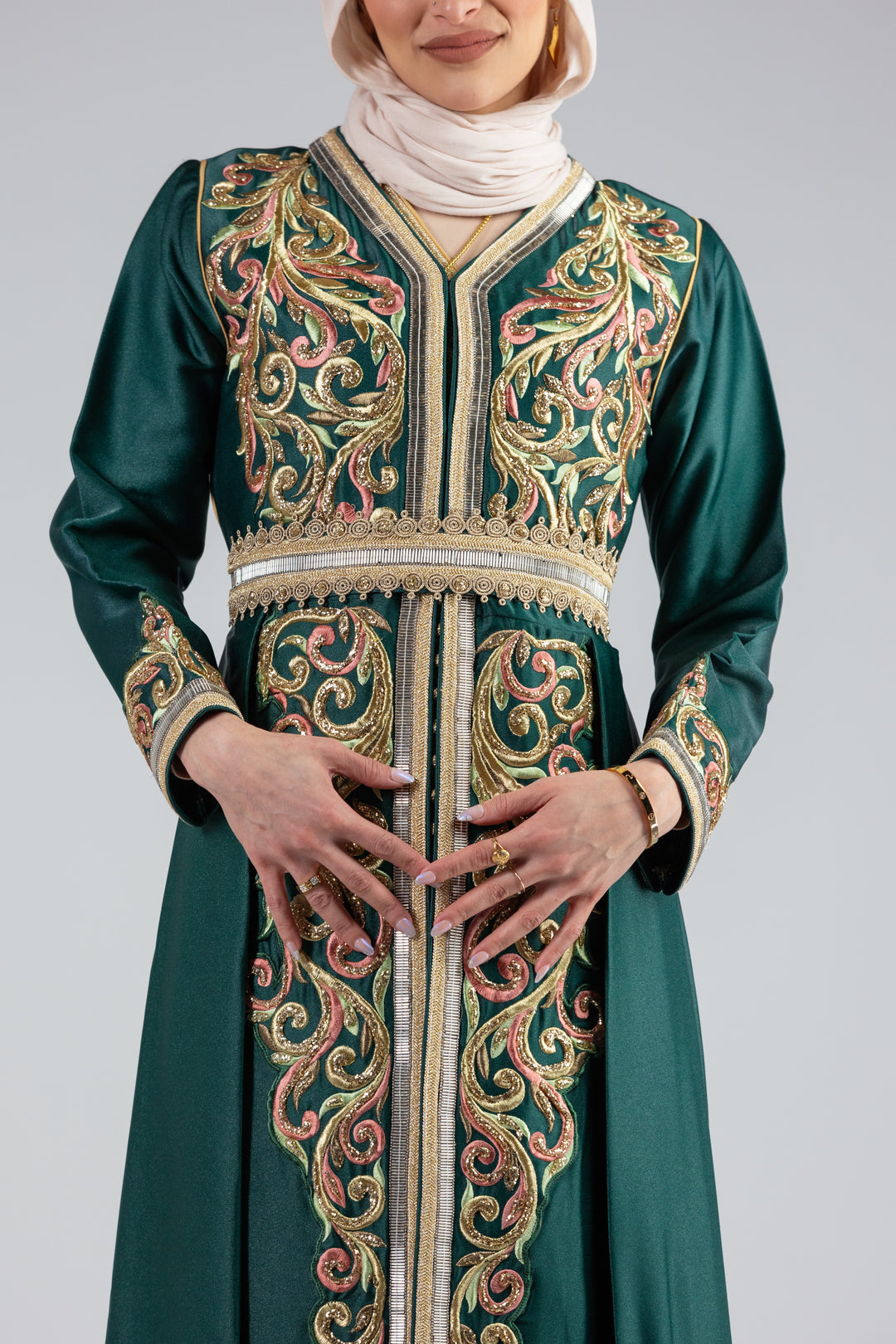 Zaina Embroidered Regal Kaftan