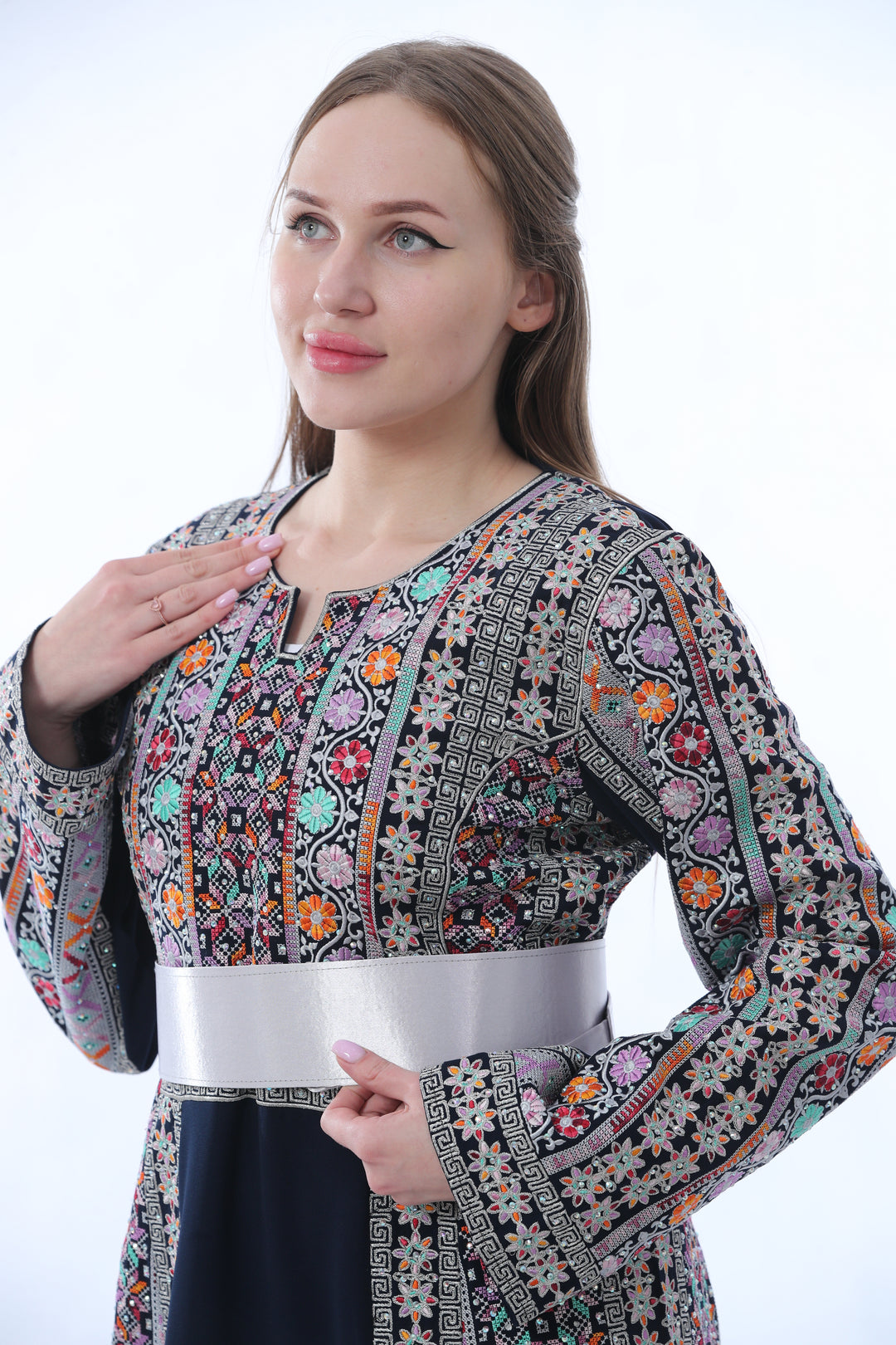 Layal Vibrant Artisan Thobe