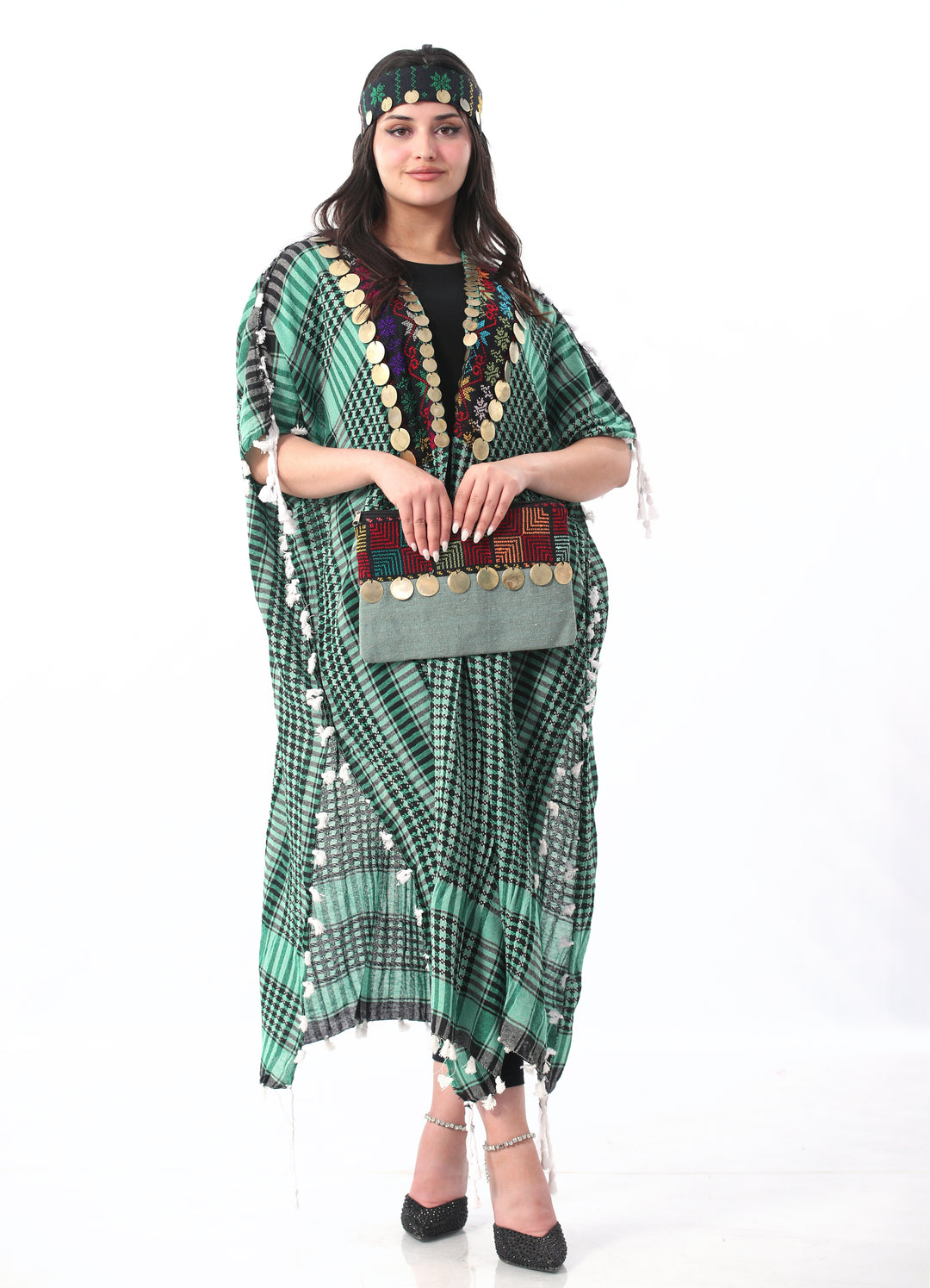 Iman Keffiyeh Print Maxi