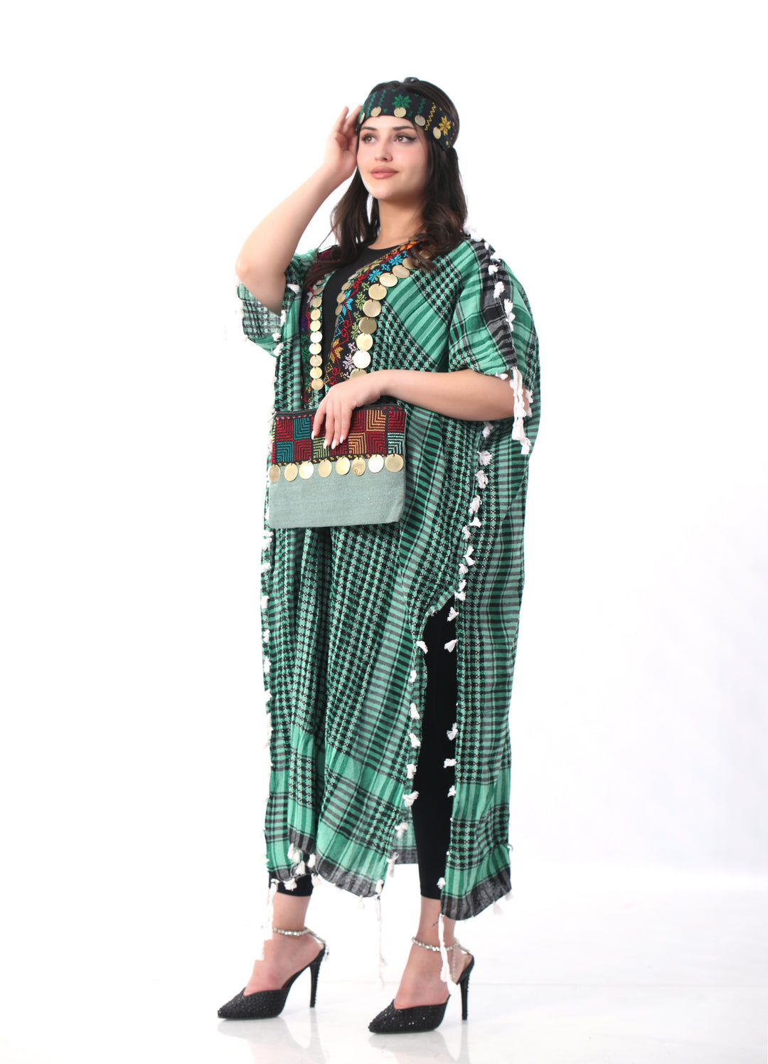 Iman Keffiyeh Print Maxi