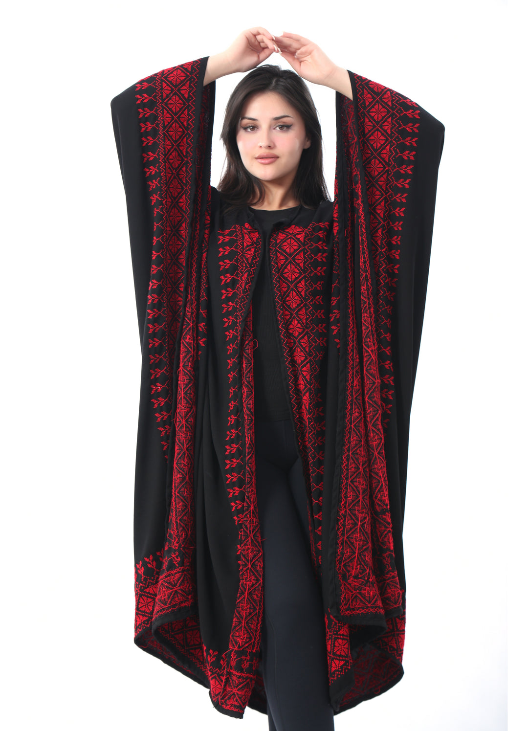 Layla Embroidered Open Cape