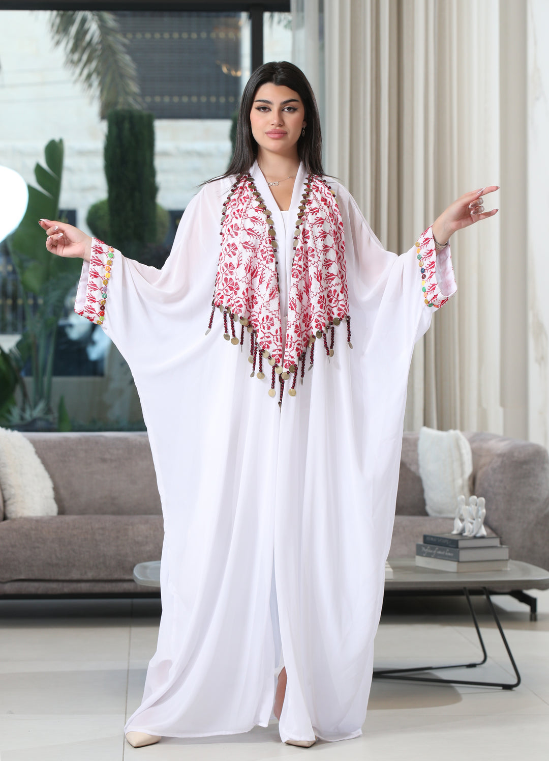 Salma Stitched Open Kimono