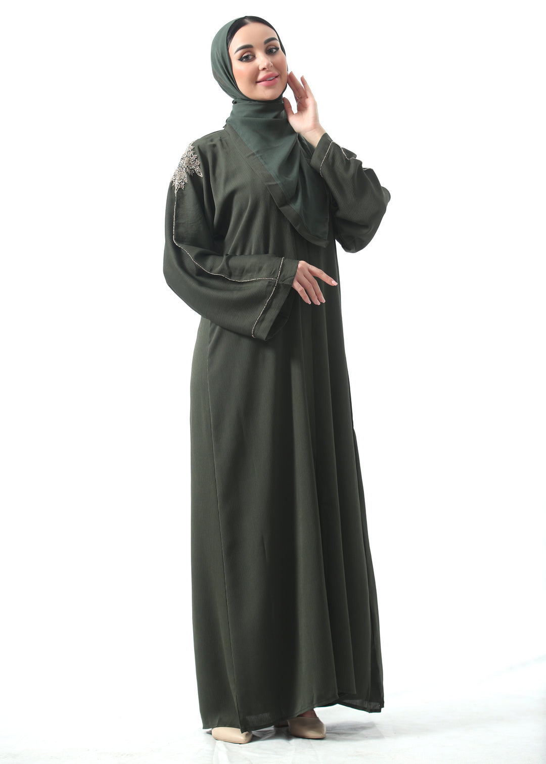 Samira Beaded Belted Abaya