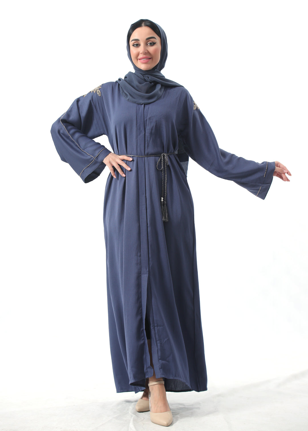 Samira Beaded Belted Abaya