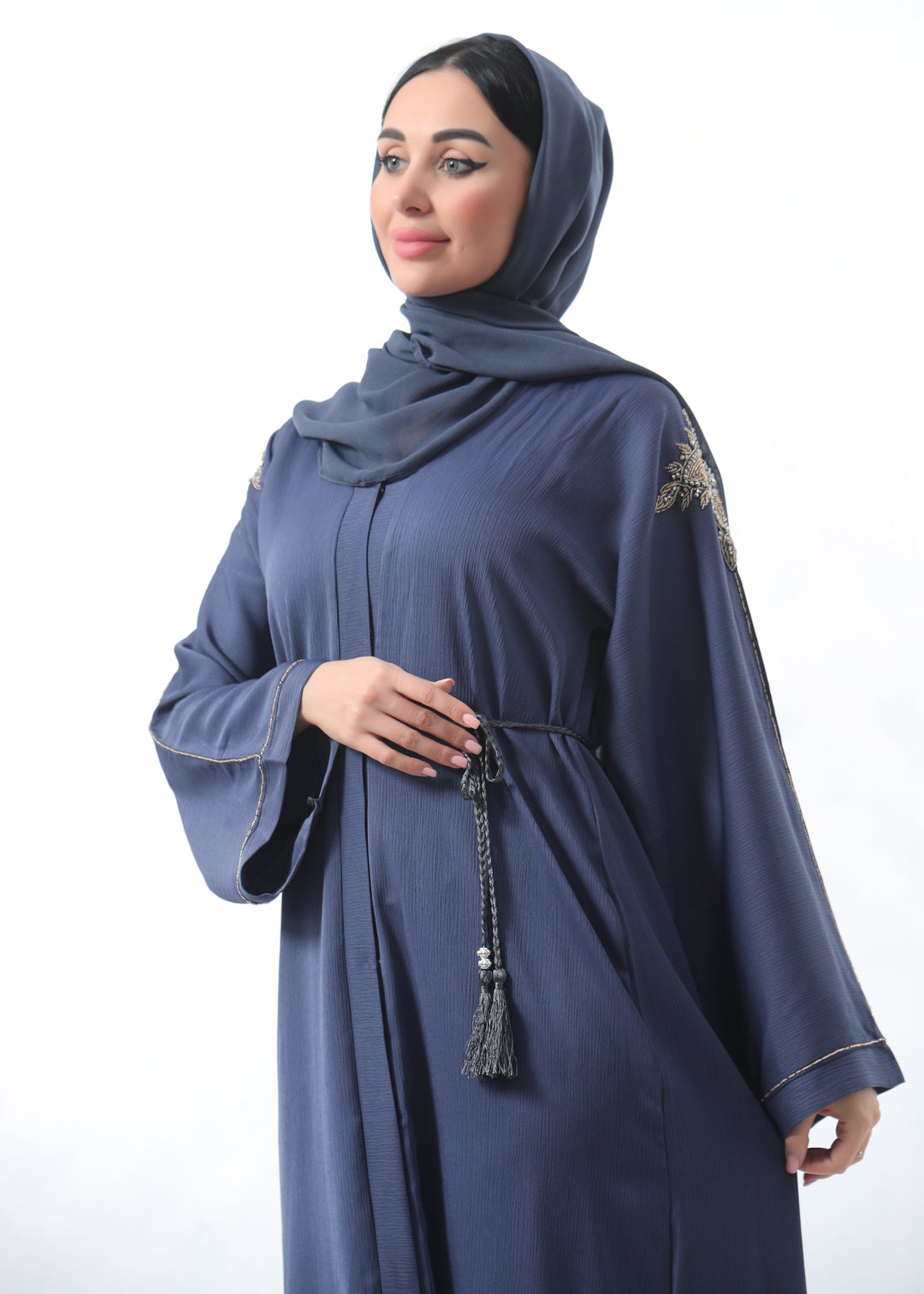 Samira Beaded Belted Abaya