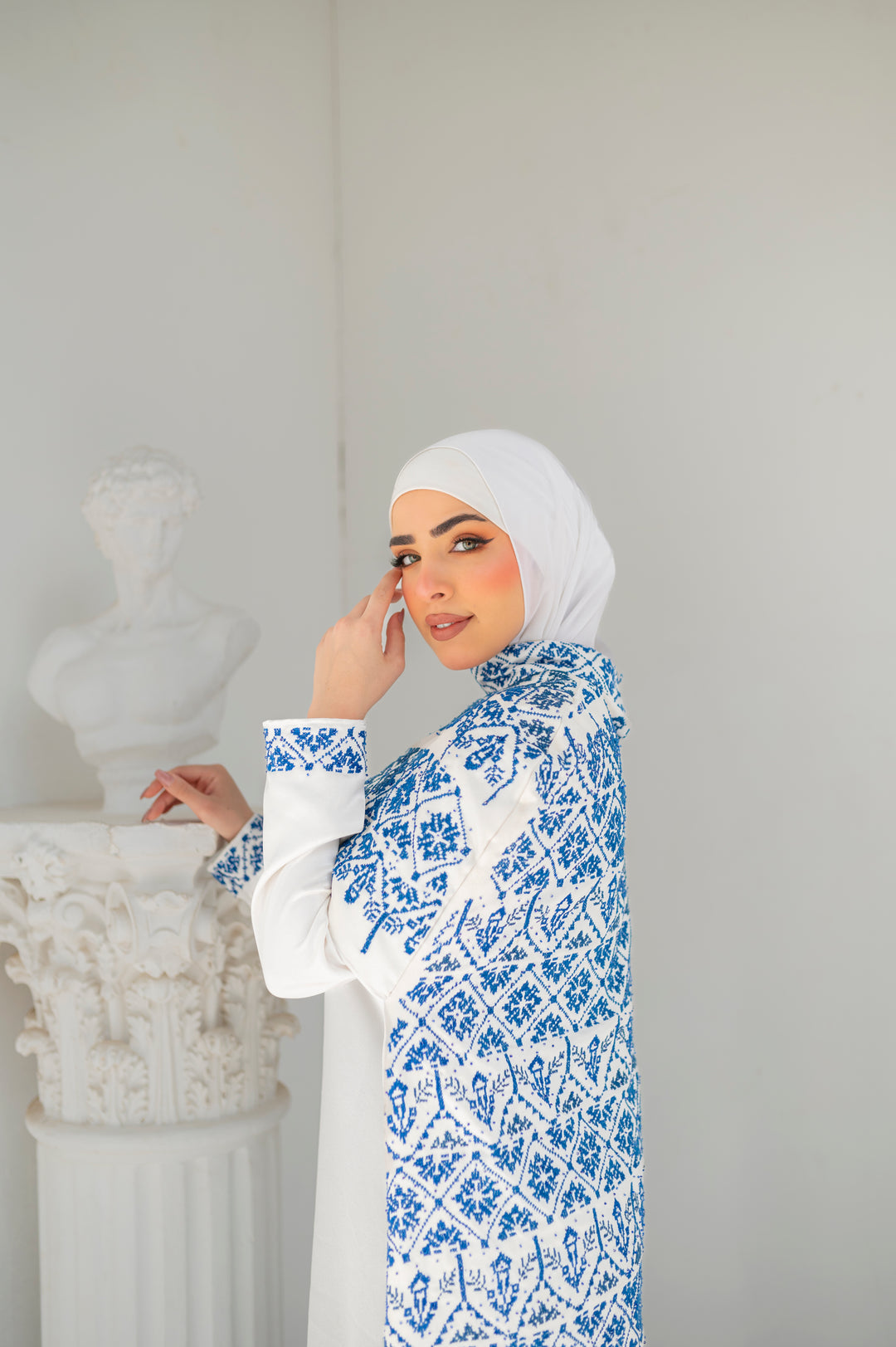 Al-Athman Hand-stitched Cape Dress