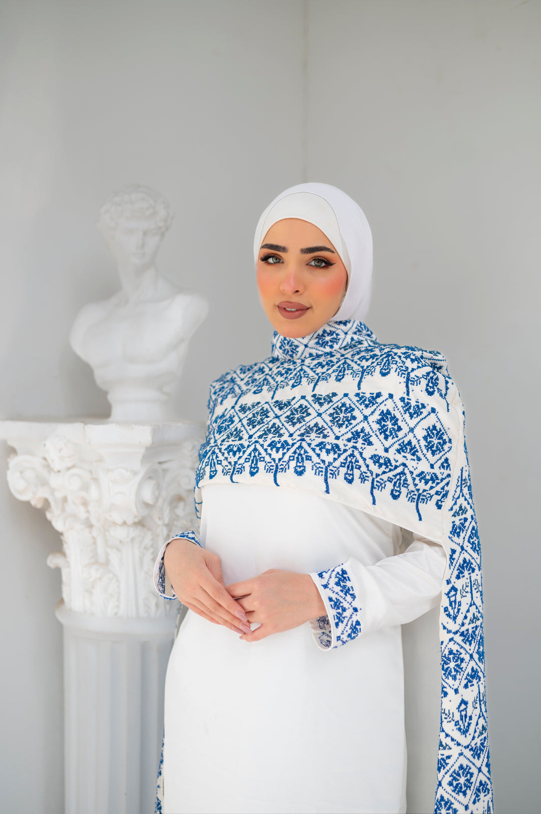 Al-Athman Hand-stitched Cape Dress