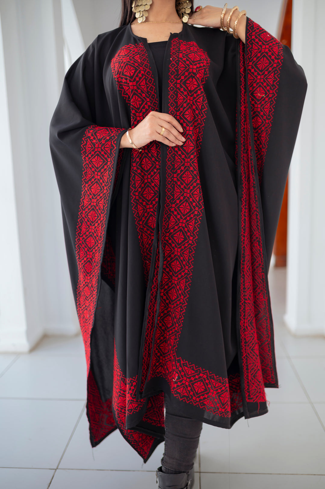 Ward Aswad Hand-stitched Cape