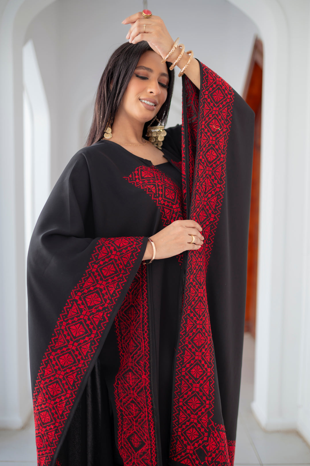 Ward Aswad Hand-stitched Cape