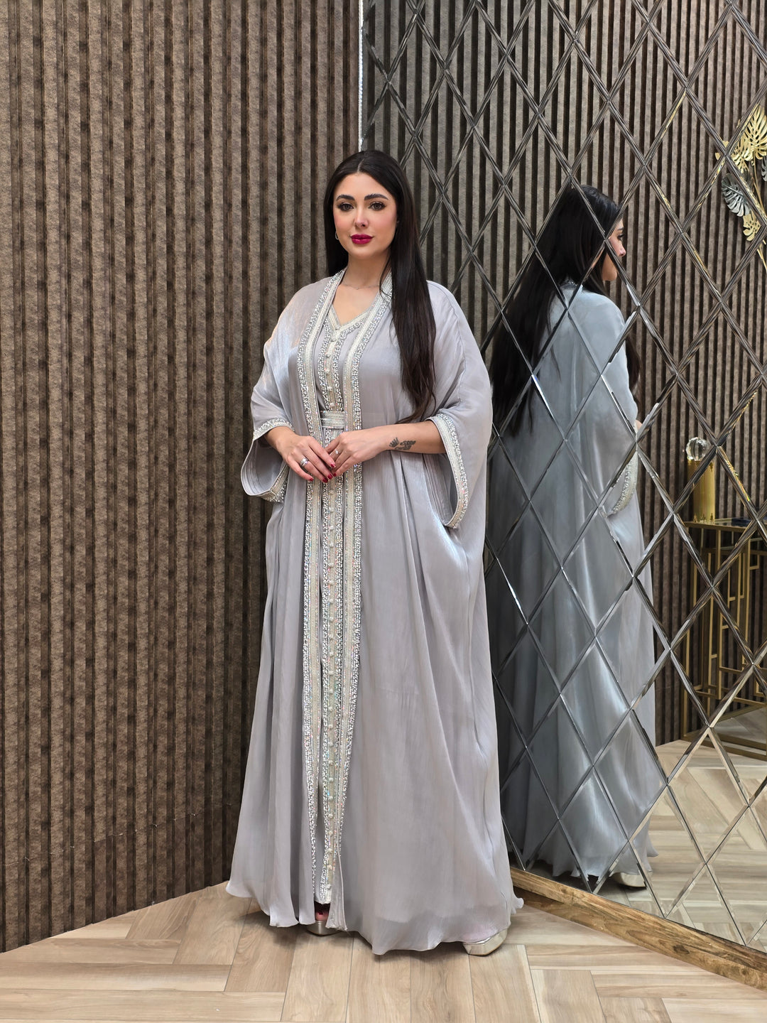 Noor Crystal Two-Piece Kaftan