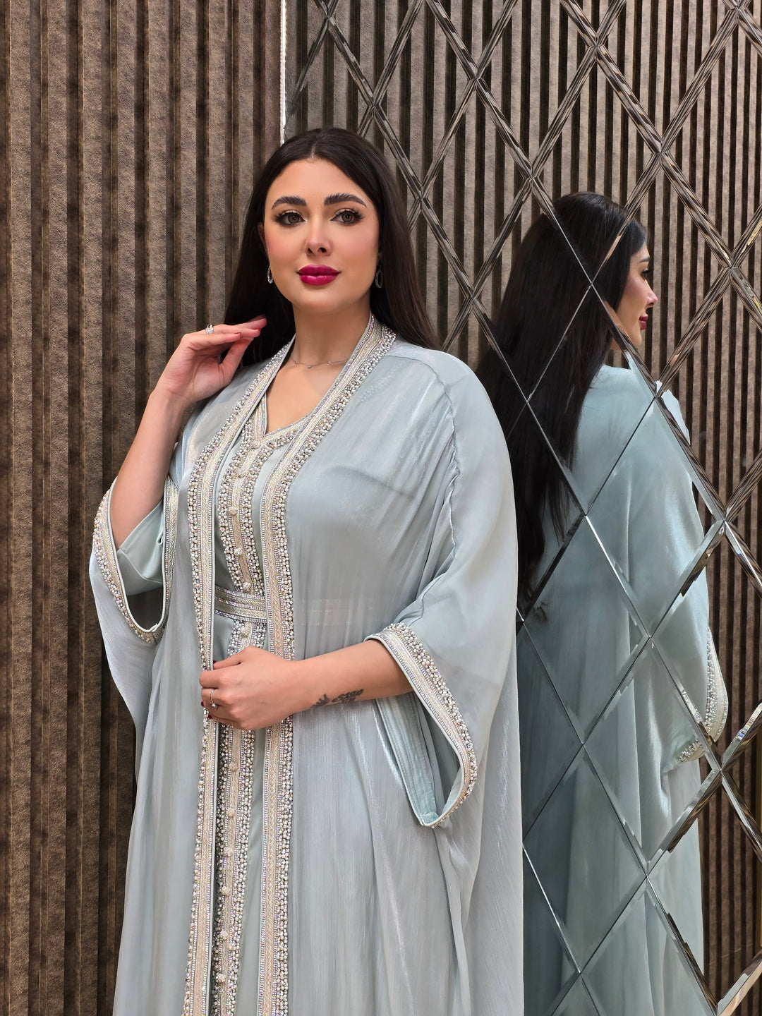 Noor Crystal Two-Piece Kaftan